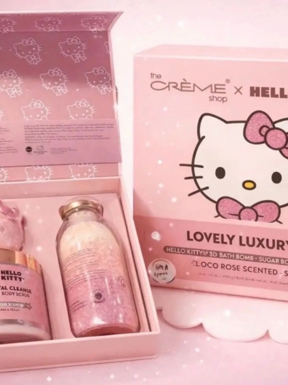 The Creme Shop Hello Kitty Lovely Luxury Bath Gift Set - Pink